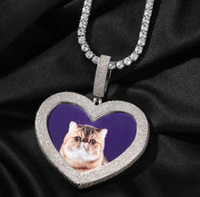 Load image into Gallery viewer, CUSTOM Icy Heart Necklace