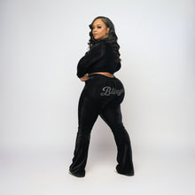 Load image into Gallery viewer, Bling'd Babe Velour Set