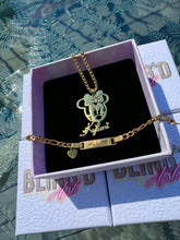 Load image into Gallery viewer, CUSTOM Children’s Minnie Necklace & Bracelet Set