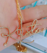 Load image into Gallery viewer, CUSTOM Dainty Script/Cursive Necklace