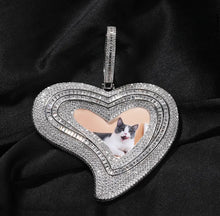 Load image into Gallery viewer, CUSTOM Lavish Heart Photo Necklace