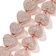 Load image into Gallery viewer, CUSTOM Icy Heart Necklace & Bracelet Set
