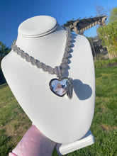 Load image into Gallery viewer, CUSTOM Heart On Ice Photo Locket Necklace