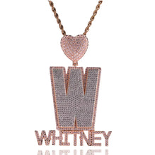 Load image into Gallery viewer, CUSTOM Heart Initial w/Mini Letters