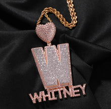 Load image into Gallery viewer, CUSTOM Heart Initial w/Mini Letters