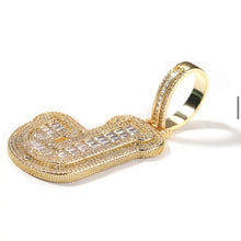 Load image into Gallery viewer, CUSTOM Boss Baguette Initial Necklace