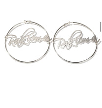 Load image into Gallery viewer, CUSTOM Name Hoop Earrings