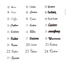 Load image into Gallery viewer, CUSTOM Name Hoop Earrings