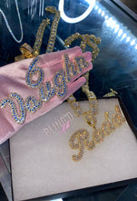 Load image into Gallery viewer, CUSTOM Icy Cursive Necklace