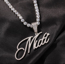 Load image into Gallery viewer, CUSTOM Cursive CZ Necklace