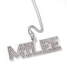 Load image into Gallery viewer, CUSTOM Block Baguette Necklace