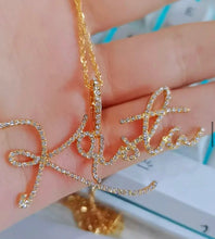 Load image into Gallery viewer, CUSTOM Dainty Script/Cursive Necklace
