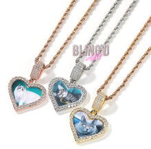 Load image into Gallery viewer, CUSTOM Sweetheart Photo Necklace &amp; Bracelet Set
