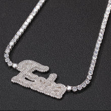 Load image into Gallery viewer, CUSTOM Iced Out Pendant With Tennis Chain
