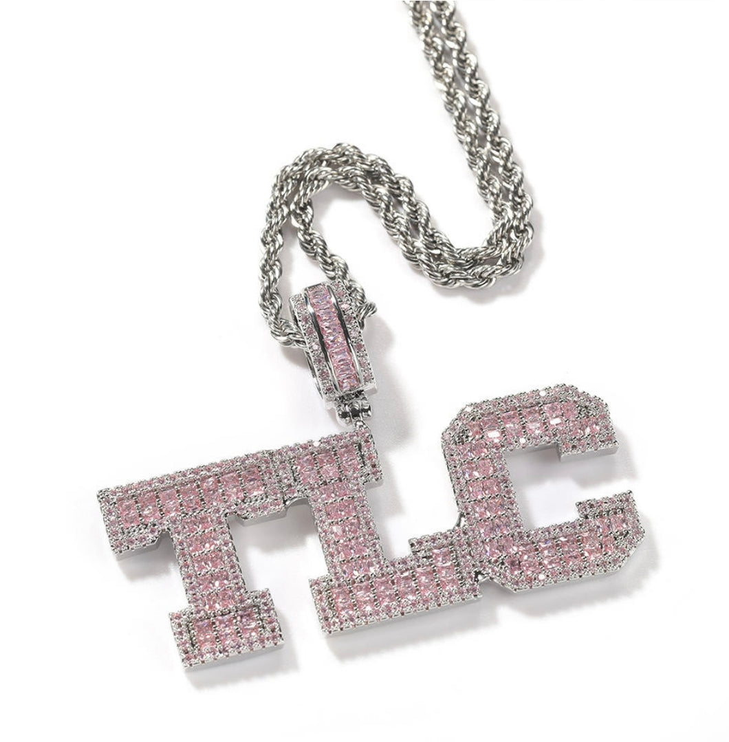 CUSTOM Pink & Silver Varsity Necklace